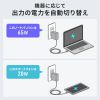 ACA-PD110BK / USB PD対応AC充電器（PD65W・Type-Cケーブル一体型）