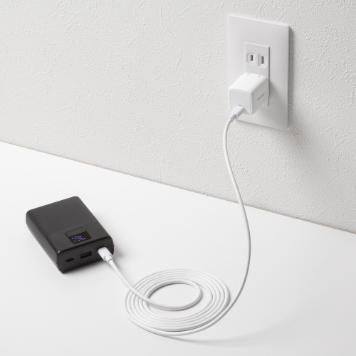 ACA-PD113SETW / USB PD対応キューブ型AC充電器（PD20W・Type-Cケーブル付属）