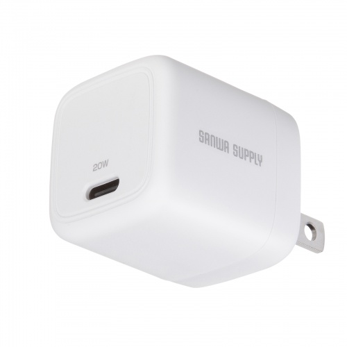 ACA-PD113SETW / USB PD対応キューブ型AC充電器（PD20W・Type-Cケーブル付属）