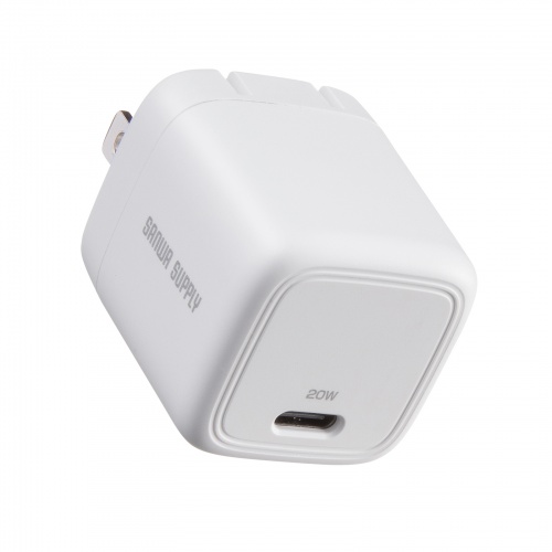 ACA-PD113SETW / USB PD対応キューブ型AC充電器（PD20W・Type-Cケーブル付属）