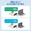 ACA-PD115BK USB PD対応AC充電器(PD100W・電源コード型) ACA-PD115BK / USB PD対応AC充電器(PD100W・電源コード型)
