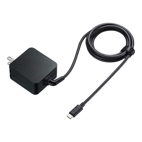 ACA-PD76BK / USB Power Delivery対応AC充電器（PD65W・Type-Cケーブル一体型）