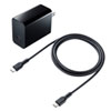 ACA-PD80BK / USB PD対応AC充電器（PD45W・Type-Cケーブル付き）