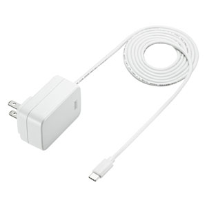 ACA-PD82W / USB PD対応AC充電器(USB Type-Cケーブル一体型・18W)