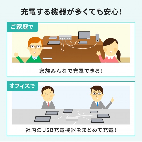ACA-PD98 / USB PD対応AC充電器（6ポート・合計72W）