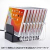 ACA-STN74BK USB充電スタンド(8ポート・合計19.2A・高耐久タイプ) ACA-STN74BK / USB充電スタンド(8ポート・合計19.2A・高耐久タイプ)