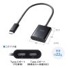 AD-ALCCPD02 / USB Type-C 拡張アダプタ（ケーブルタイプ・PD対応）