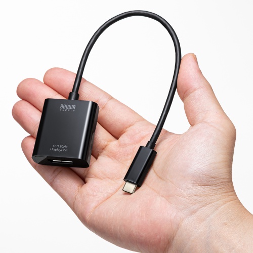 AD-ALCDP02 / USB Type C-DisplayPort変換アダプタ（4K/120Hz/HDR対応）