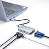 AD-ALCHV02 / USB Type-C-HDMI/VGA変換アダプタ（4K/30Hz/PD対応）