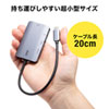 AD-ALCHV02 / USB Type-C-HDMI/VGA変換アダプタ（4K/30Hz/PD対応）