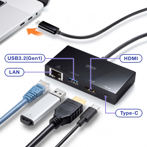 AD-ALCMHL1BK / USB Type-Cマルチ変換アダプタ