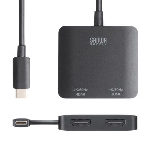 AD-ALCMST2HD2 / USB Type C-HDMI変換アダプタ（2ポート/4K対応）