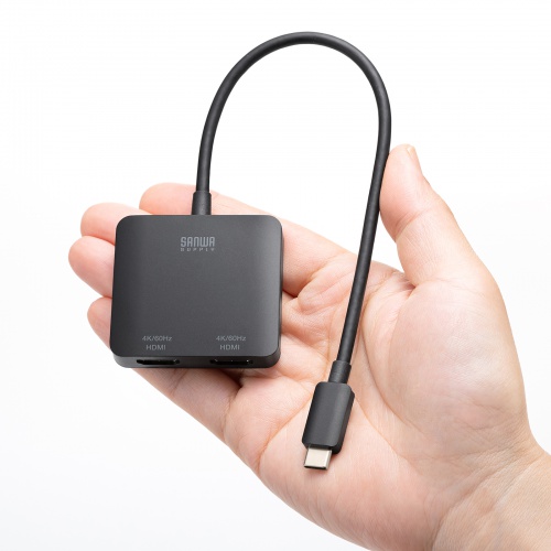 AD-ALCMST2HD2 / USB Type C-HDMI変換アダプタ（2ポート/4K対応）