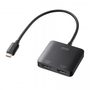 AD-ALCMST2HD2 / USB Type C-HDMI変換アダプタ（2ポート/4K対応）