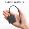 AD-ALCMST2HDPD / USB Type-CーHDMI変換アダプタ（2ポート/4K/PD対応）