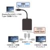 AD-ALCMST2HD / USB Type C-HDMI変換アダプタ（2ポート・4K/30Hz対応）