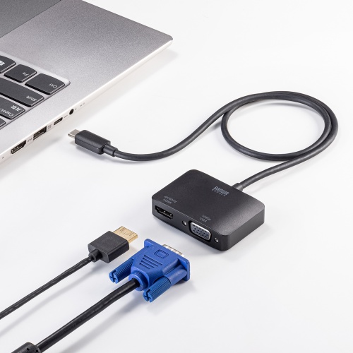 AD-ALCMST2HV / USB Type C-HDMI+VGA変換アダプタ