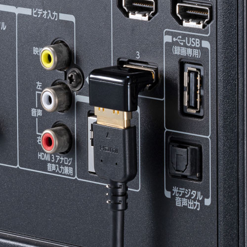 HDMIケーブルをすっきり配線できるL型アダプタ、変換アダプタ、中継アダプタなど5種を発売｜サンワサプライ株式会社