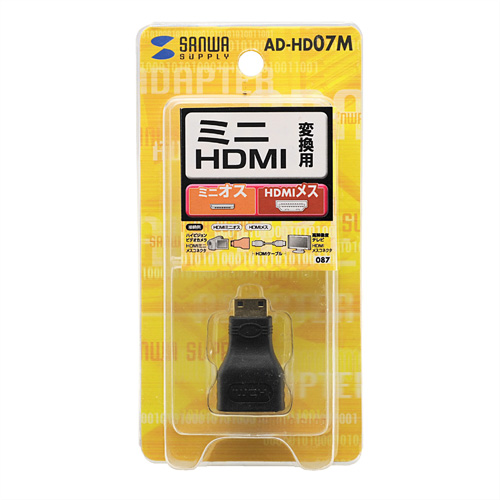 AD-HD07M / HDMI変換アダプタ（ミニHDMI）