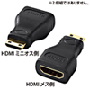 AD-HD07M / HDMI変換アダプタ（ミニHDMI）