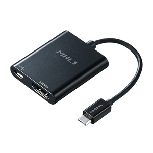 AD-HD17MH / MHL3.0アダプタ(ブラック)