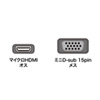 AD-HD18VGA マイクロHDMI-VGA変換アダプタ(HDMI Dオス-VGAメス・ブラック) AD-HD18VGA / マイクロHDMI-VGA変換アダプタ(HDMI Dオス-VGAメス・ブラック)