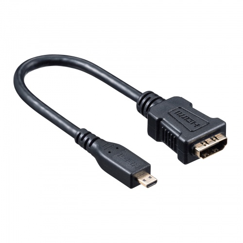 AD-HD20MCK / HDMI変換アダプタ（マイクロHDMI・ブラック・0.1m）