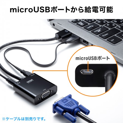 microUSBポートを搭載