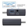 AD-HD25VGA / HDMI-VGA変換アダプタ（オーディオ出力付き）