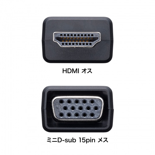 AD-HD25VGA / HDMI-VGA変換アダプタ（オーディオ出力付き）