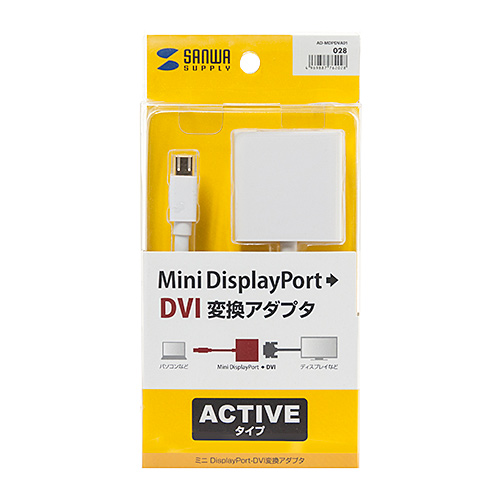 AD-MDPDVA01 / ミニDisplayPort-DVI変換アダプタ