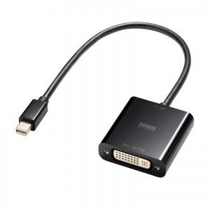 AD-MDPDVA02 / Mini DisplayPort-DVI変換アダプタ（Activeタイプ）