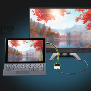 AD-MDPDVA02 / Mini DisplayPort-DVI変換アダプタ（Activeタイプ）