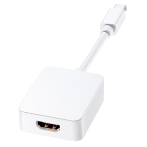 AD-MDPHD008 / 4K対応Mini DisplayPort-HDMI変換アダプタ