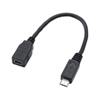 AD-USB17 マイクロUSB変換アダプタ(マイクロBオス-ミニBメス・ブラック) AD-USB17 / マイクロUSB変換アダプタ(マイクロBオス-ミニBメス・ブラック)