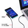 AD-USB22XP / Xperia（TM）用充電変換アダプタ（microUSB-充電端子・ブラック）