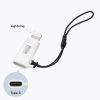 AD-USB30LCFW / USB Type-C to Lightning変換アダプタ（MFi認証・ストラップ付き・ホワイト）