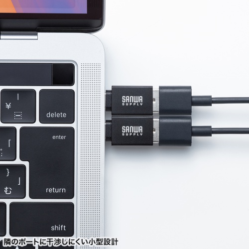 AD-USB31CAF / USB5Gbps Type-C変換アダプタ（AtoC・アルミコネクタ）