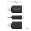 AD-USB32CAF / USB5Gbps Type-C変換アダプタ（AtoC・樹脂コネクタ）