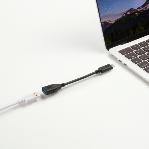 AD-USB33CAF / USB 5Gbps Type-C変換ケーブル（AtoC・7cm・USB-IF認証品）