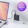 AD-USB34CCFBK / USB2.0 Type-Cアダプタ（540度回転・240W・ブラック）