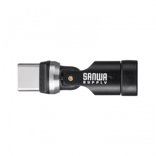 AD-USB34CCFBK / USB2.0 Type-Cアダプタ（540度回転・240W・ブラック）