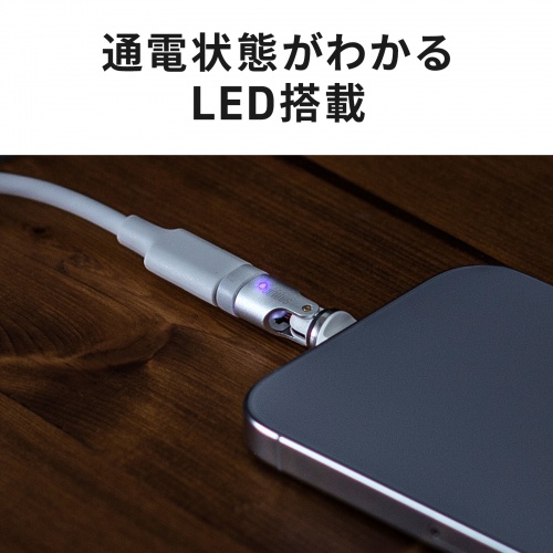 AD-USB34CCFW / USB2.0 Type-Cアダプタ(540度回転・240W・ホワイト)