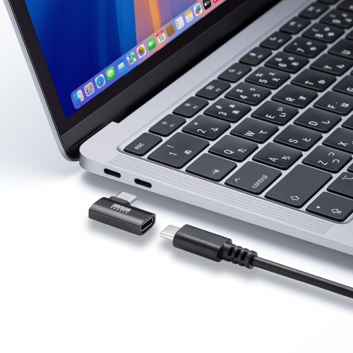 AD-USB35CCFLY / Type-C変換アダプタ(CtoC・L字横挿し・40Gbps・240W)