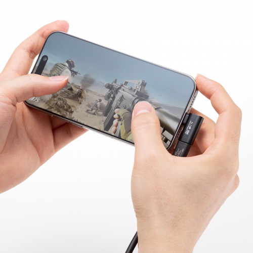 AD-USB35CCFLY / Type-C変換アダプタ(CtoC・L字横挿し・40Gbps・240W)