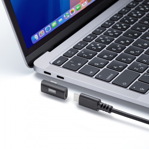 AD-USB36CCFLT / Type-C変換アダプタ(CtoC・L字縦挿し・40Gbps・240W)