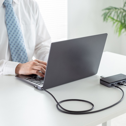 AD-USB36CCFLT / Type-C変換アダプタ(CtoC・L字縦挿し・40Gbps・240W)