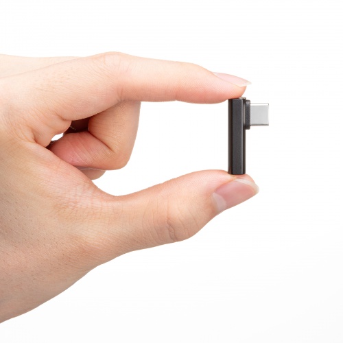 AD-USB36CCFLT / Type-C変換アダプタ(CtoC・L字縦挿し・40Gbps・240W)