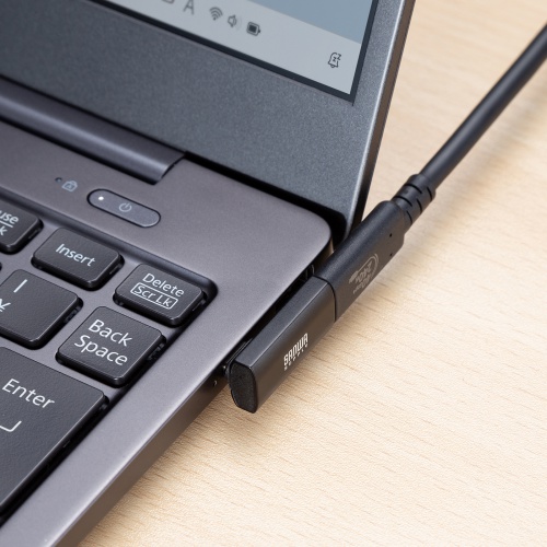 AD-USB36CCFLT / Type-C変換アダプタ(CtoC・L字縦挿し・40Gbps・240W)