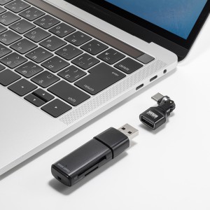 コネクタが自在に540度回転、USB AコネクタをType-Cに変換するアダプタを発売